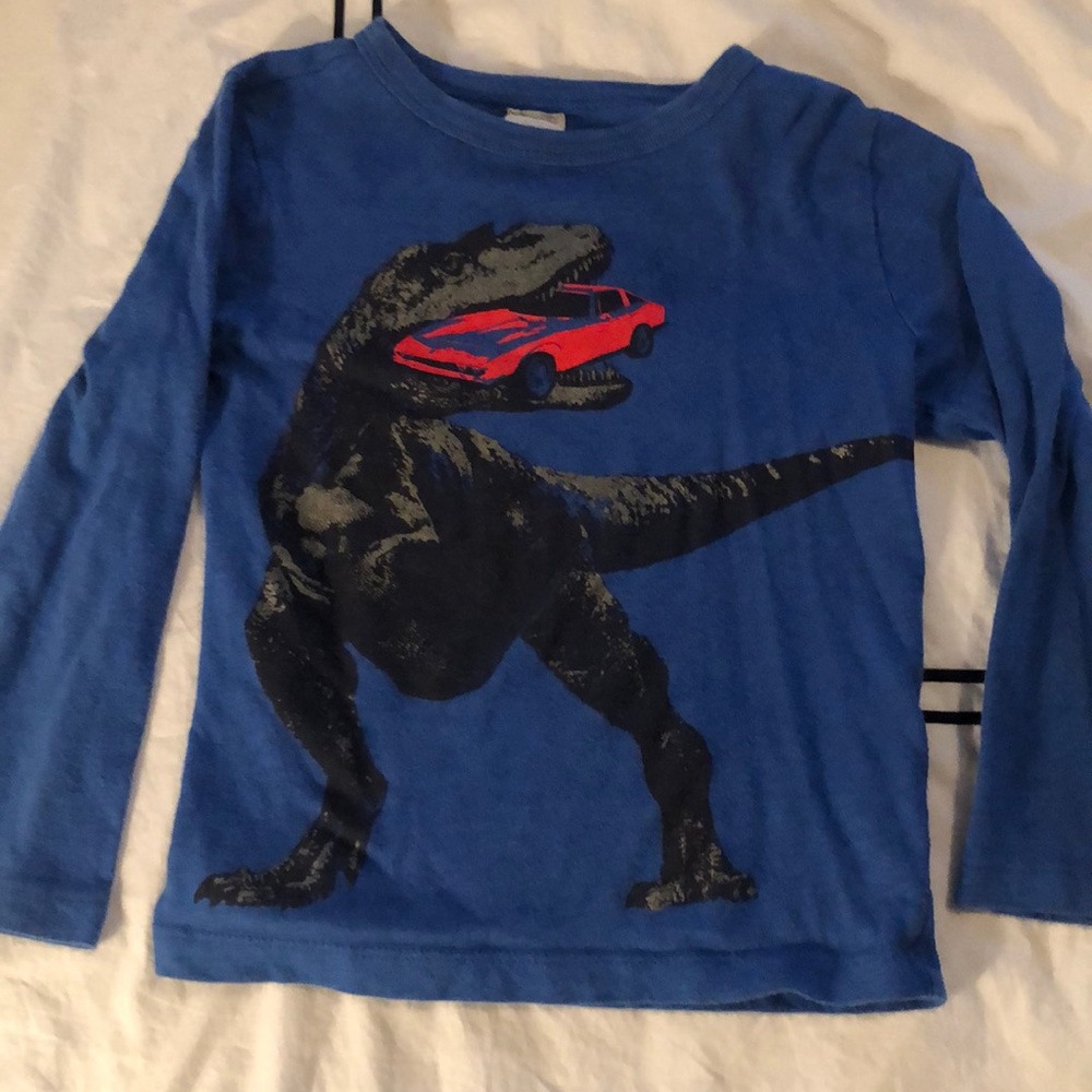 Set of 2 Jcrew kids long sleeve dinosaur tees - Picture 4 of 4